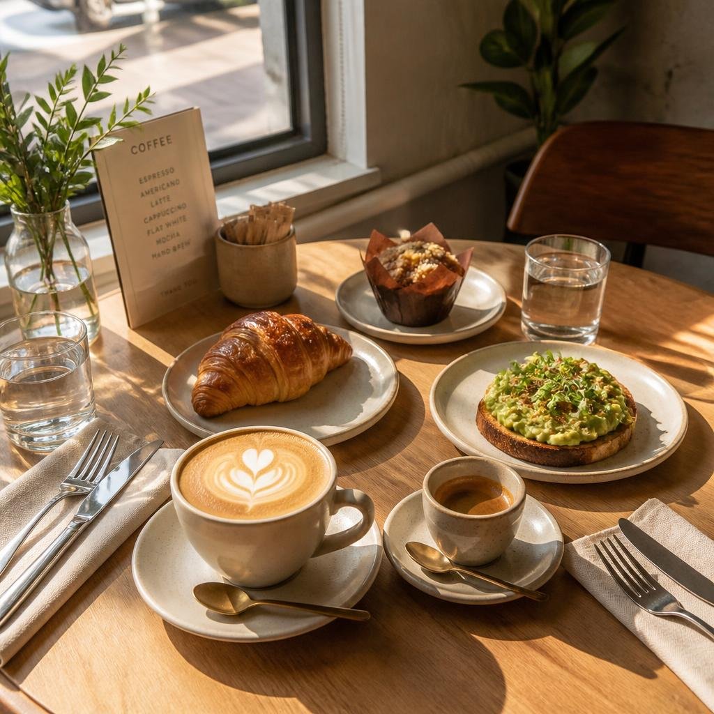 Coffee and breakfast at Cloud 9 Cafe